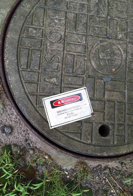 窨井盖受限空间危险警告标识